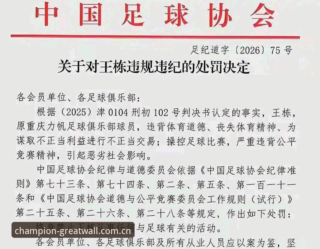 中国足球重磅处罚事件全面评测：从长城体育视角看足协第三批禁足名单背后的行业变革